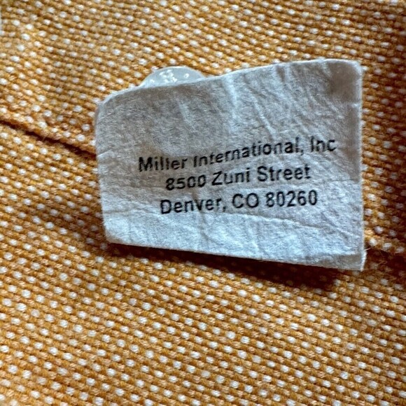 Cinch Shirt Mens Large Orange Button Down Oxford Long Sleeve Western 100% Cotton - Picture 15 of 15